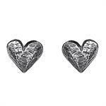 Rabinivich 46716500, Silver earrings with hearts